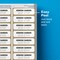 Avery Address Labels with Gold Border for Inkjet Printers, 1" x 2-5/8", 300 Labels (6529)